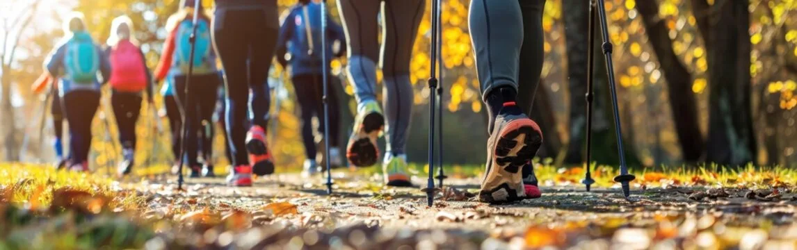 скандинавская ходьба теперь популярна
